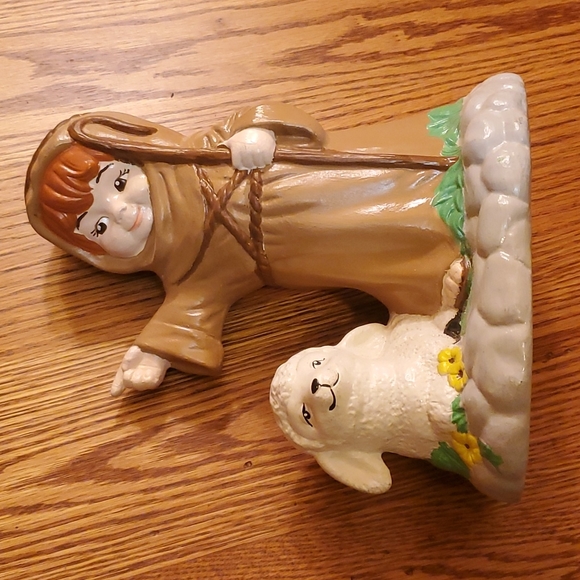 5 Large Vintage Scioto Ceramic Nativity Painted Figurines from 1978 - Picture 8 of 16